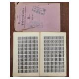 Germany Stamps #O155 Sheets in original transmitta