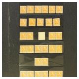 US Stamps #723 Mint NH Pairs and Singles (9 Pairs