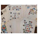 Worldwide Stamps 1,000+ Mint Hinged and Used on Pa