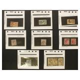 Great Britain Stamps on Dealer Cards, higher value