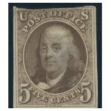 US Stamp #1P3 with PSE Certificate stating it is "