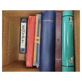 Worldwide Stamps in bankers box, includes some UAR