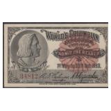 Ephemera "Columbus" Columbian Exposition Ticket, b