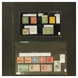 US Stamps early to mid-20th century group on pages