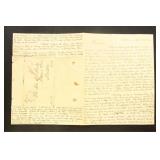 1840 US Stampless Cover, folded letter detailing s