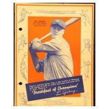 Lou Gehrig 1936 Wheaties Hand Cut Baseball Cards S