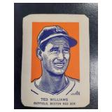 1952 Wheaties Ted Williams Baseball Card Hand-Cut