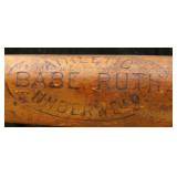 Babe Ruth Mini Bat, 1920s, 14" Marked "Authentic B