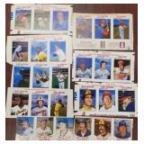 1977 & 1979 Hostess Baseball Cards Uncut Panel Str
