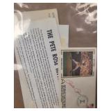 Pete Rose Autograph on Colorano Silk Cacheted Firs