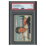 George Metkovich 1951 Bowman Baseball Card #274 PS