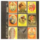 1958 Topps Football Card , 25 different in 9 sleev