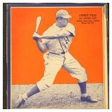 1936 Wheaties Series 3 Jimmie Foxx Card, hand cut
