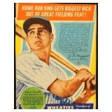Wheaties Joe Dimaggio Card, hand cut