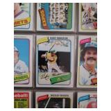 1980 Topps Baseball Complete Set in 9 sleeve pages