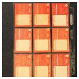 1958 Topps Football Card , 26 different in 9 sleev