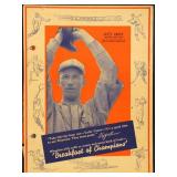 Wheaties Lefty Grove Hand Cut group with two holes