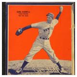 1936 Wheaties Series 3 Carl Hubbell Card, hand cut