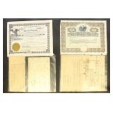 US Documents including with revenue stamp, plus in