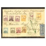 Hungry Stamps Zeppelin Cover, with handstamps/mark