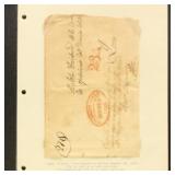 Colombia Stampless Cover 1840 wrapper to Bogota on