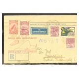 Brazil Stamps Zeppelin Cover, with handstamps/mark