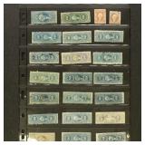 US Revenue Stamps Used 1860s Civil War era 1st iss