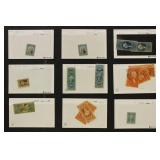 US Stamps Revenue Stamps on Dealer Cards, group of