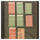 US Stamps Washington-Franklin Booklet Panes Mint a