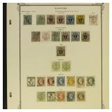 Hanover German States Stamps collection on page, m