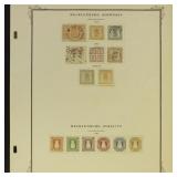 Mecklenburg German States Stamps collection on pag