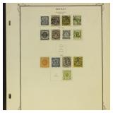 Bremen German States Stamps collection on page, mi