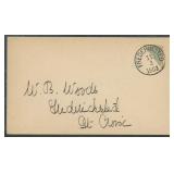 Danish West Indies Stamps #7c tied with black Fred