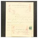 US Stamps Advertising Cover with Contents for 'The
