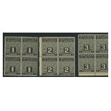 US Stamps Mint Postal Notes Accumulation on Cards