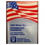 US Stamps 1980 Winter Olympics Passport book with