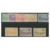 Turkey Stamps #625-632 Mint HR F/VF with nibbed pe
