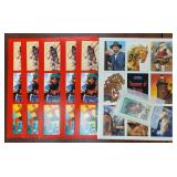 US Stamps 1994 & 1995 Treasury of Stamp Cards Book