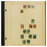 US Stamps 1860s-1870s Used Group on Page