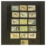 US Federal Duck Stamps 1930s-1970s Used with fault