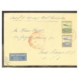 Germany Stamps Zeppelin Cover, with handstamps/mar