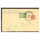 Brazil Stamps Zeppelin Postcard with handstamps/ma