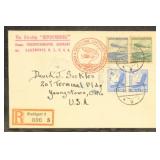 Germany Stamps Zeppelin Cover, with handstamps/mar