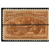 US Stamps #239 Precancel (straightline), very well