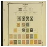 Tolima Colombia States Stamps collection on pages,