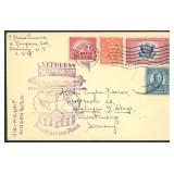 US Stamps Hindenburg Cover sent from New York to G