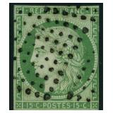 France Stamp #2 Used with thins CV $800