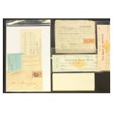 US Revenue Stamped Checks, documents, revenues, et