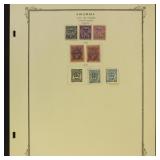 Colombia Back of Book Stamps collection on pages,
