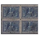US Stamps #330 Used Block of 4 with crease CV $225